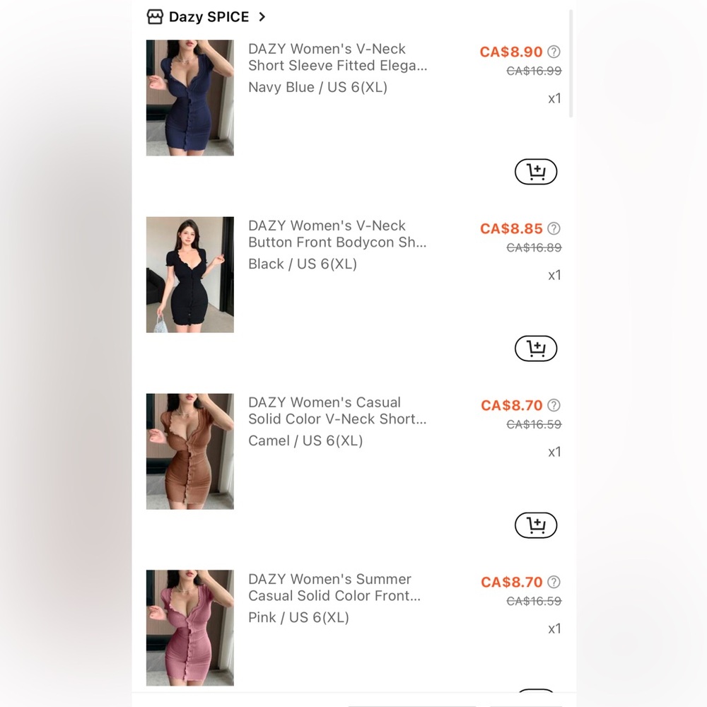 BNWT short, XL sized SHEIN dresses